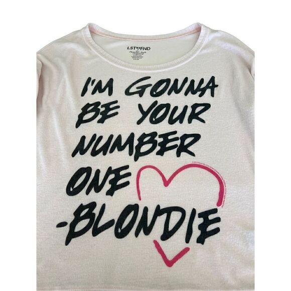 American Eagle Outfitters Women’s Sweater Soft Pink with writing long sleeve Com - Picture 8 of 8